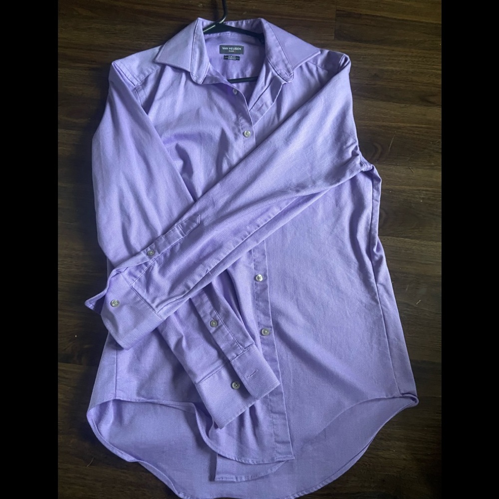 Purple button up